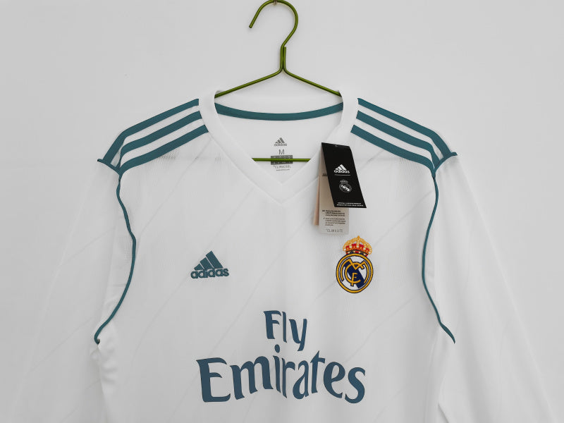 Long Sleeve: 2017/18 Real Madrid Home Top 3B #8