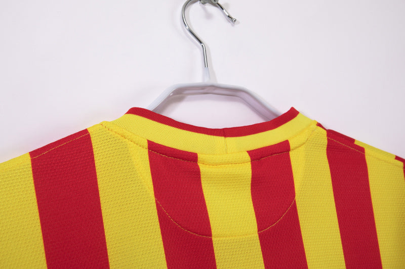 2013/14 Barcelona Away Yellow Vintage 5A #1