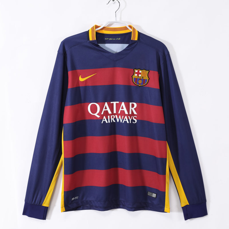 Long Sleeve: Barcelona Home 3B 2015/16 #10