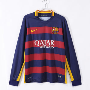 Long Sleeve: Barcelona Home 3B 2015/16 #10
