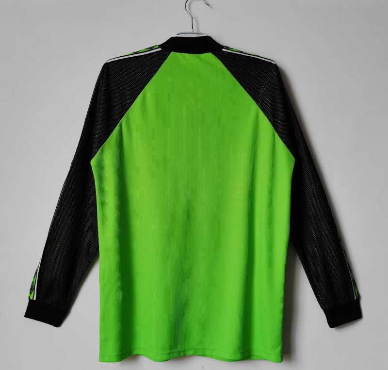QiYi Long Sleeve: 1998/99 Manchester United Goalkeeper Green 5B #10