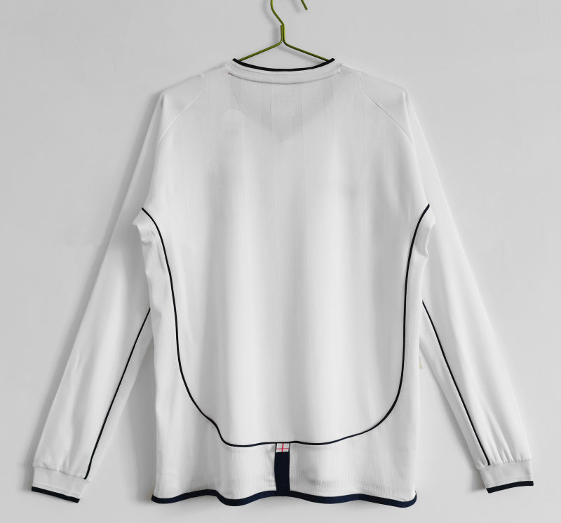 Long Sleeve: England Home Vintage 5B 2002 Season #10