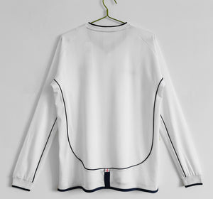 Long Sleeve: England Home Vintage 5B 2002 Season #10