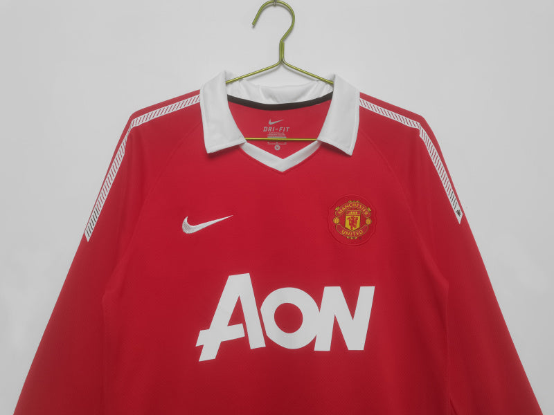 Long Sleeve: 2010/11 Manchester United Home Vintage 3B #10