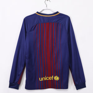 Long sleeves: Barcelona home 3B for the 2017/18 season #3