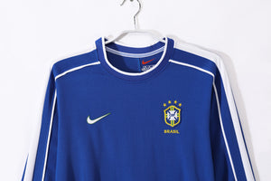 Long Sleeves: 1998 Brazil Away Retro 0B #8