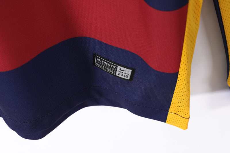 Long Sleeve: Barcelona Home 3B 2015/16 #5