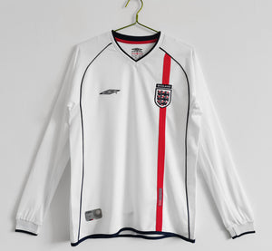 Long Sleeve: England Home Vintage 5B 2002 Season #11