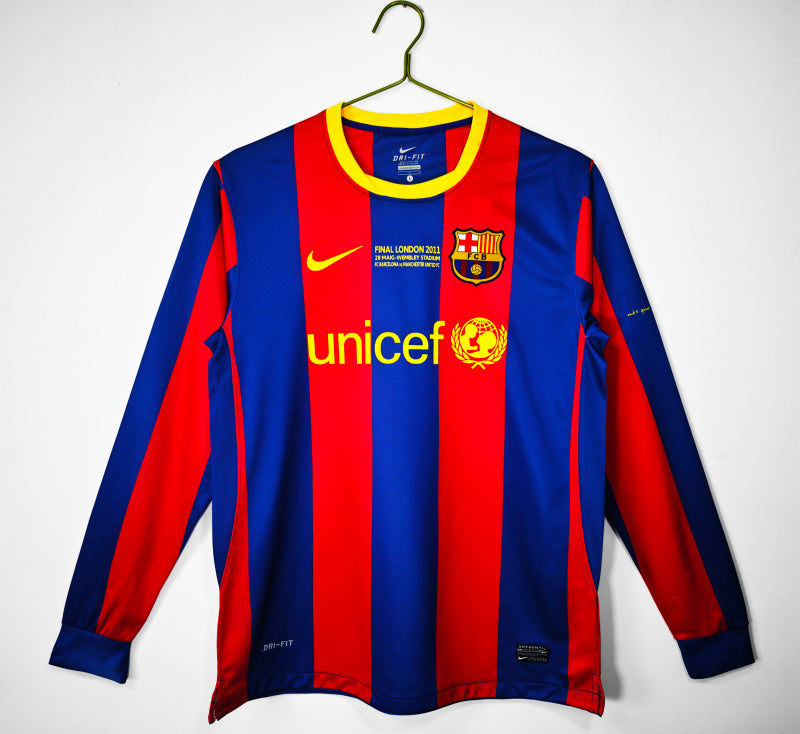Long Sleeve: Barcelona Home 3B 2010/11 #12