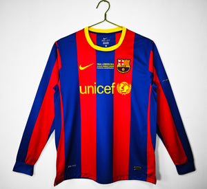 Long Sleeve: Barcelona Home 3B 2010/11 #12
