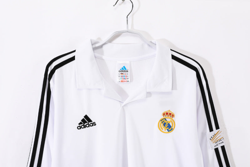 Long sleeves: Real Madrid home vintage 3B 2002/03 #8