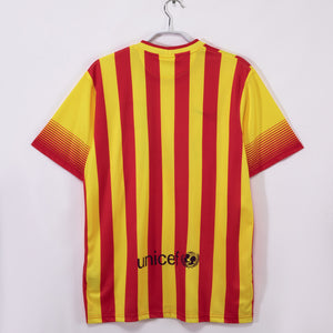 2013/14 Barcelona Away Yellow Vintage 5A #3