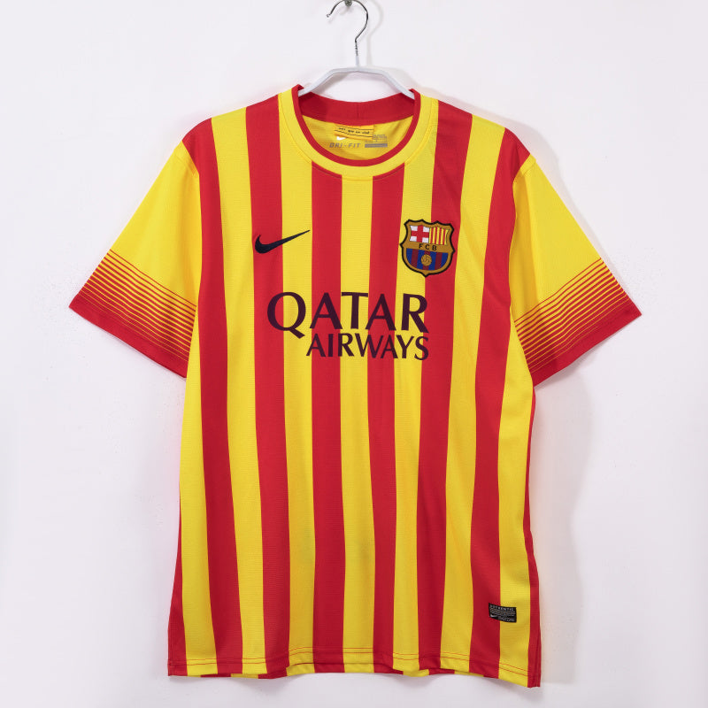 2013/14 Barcelona Away Yellow Vintage 5A #11