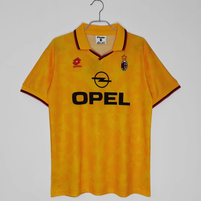 1995/96 AC Milan 2 Away Yellow 8 A #9