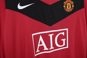 Long Sleeve: Manchester United Home Vintage 3B 2010 Season #6