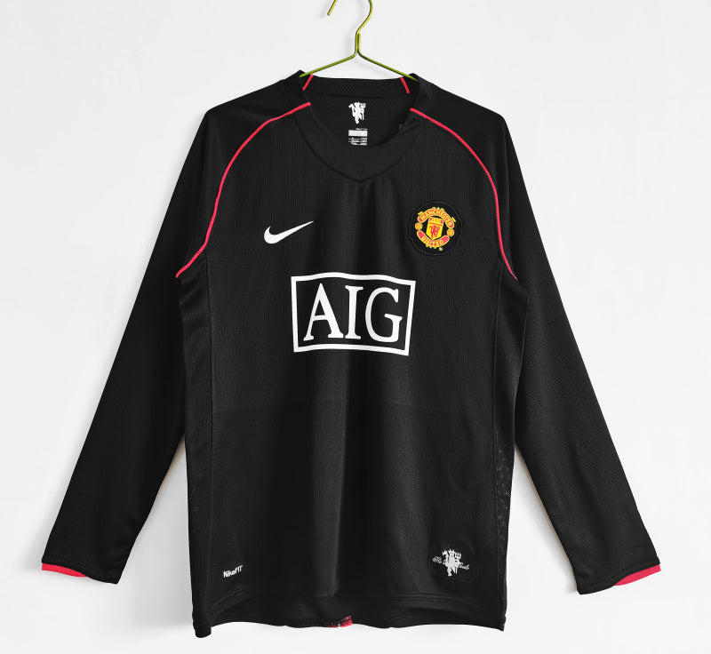 Long Sleeve: 2007/08 Manchester United Away Vintage 3B #11