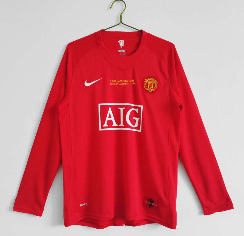 Long Sleeve: Manchester United Home Champions League 0B 2007/08 #12