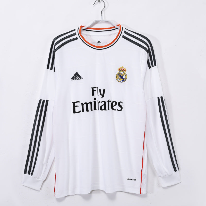 Long sleeves: Real Madrid home vintage 3B for the 2013/14 season #8