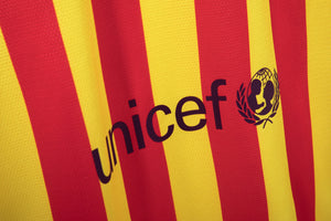 2013/14 Barcelona Away Yellow Vintage 5A #2