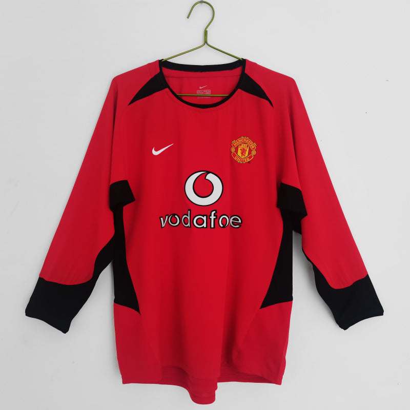Long Sleeve: 2002/04 Manchester United Home Vintage 3B #8
