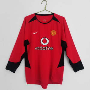 Long Sleeve: 2002/04 Manchester United Home Vintage 3B #8