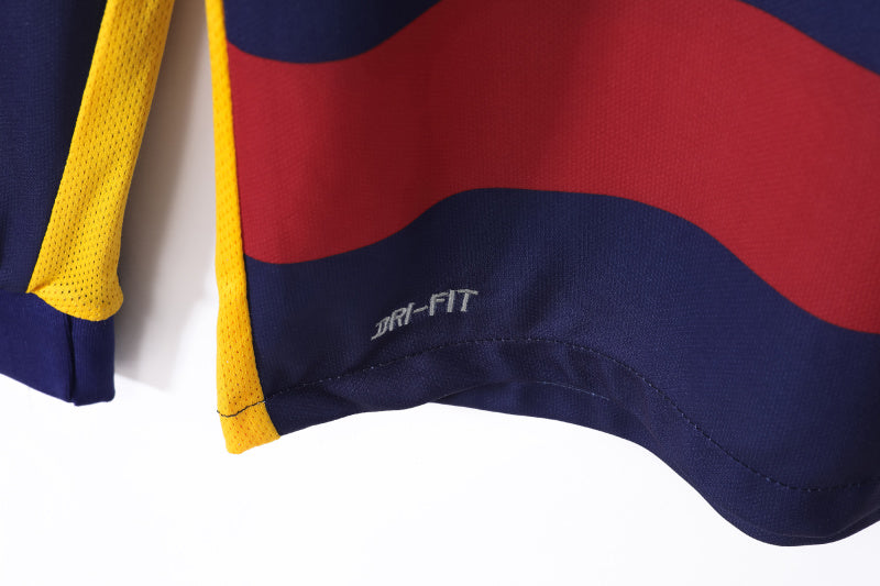 Long Sleeve: Barcelona Home 3B 2015/16 #6