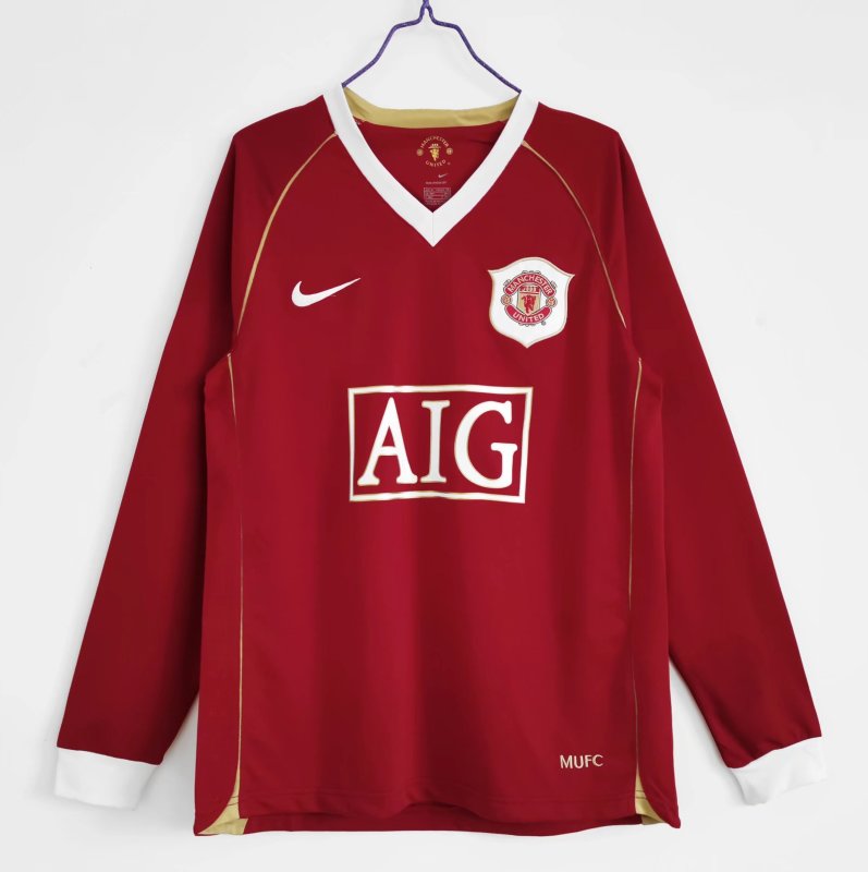 Long Sleeve: Manchester United Home 3B 2006/07 #10