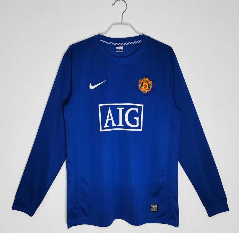 Long Sleeve: Manchester United 2 Away 3B 2008/09 #10