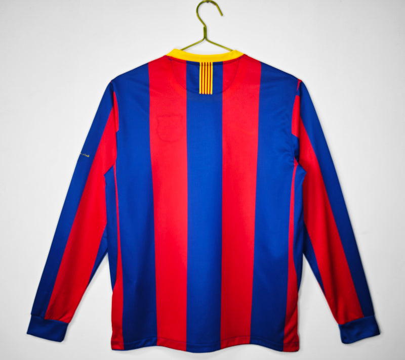 Long Sleeve: Barcelona Home 3B 2010/11 #11