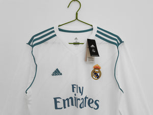 Long Sleeve: 2017/18 Real Madrid Home Top 3B #8