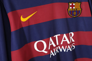 Long Sleeve: Barcelona Home 3B 2015/16 #7