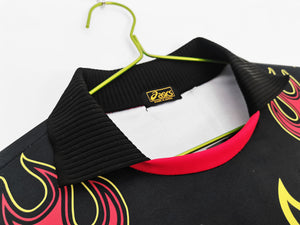 Long Sleeve: Japan Goalie Flame Red Top 5B 1998 Season #7