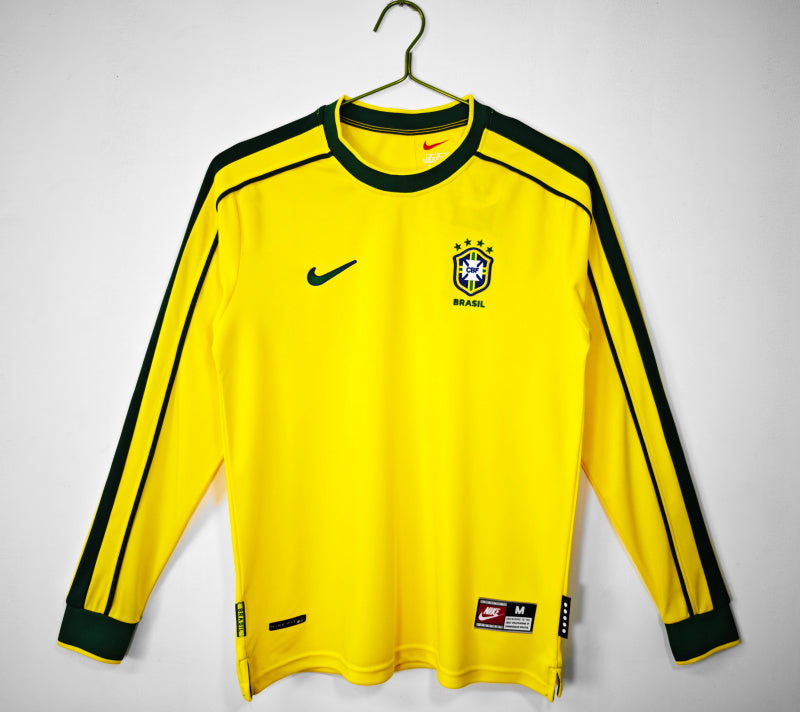 Long Sleeve: Brazil Home 0B 1998 Season #9