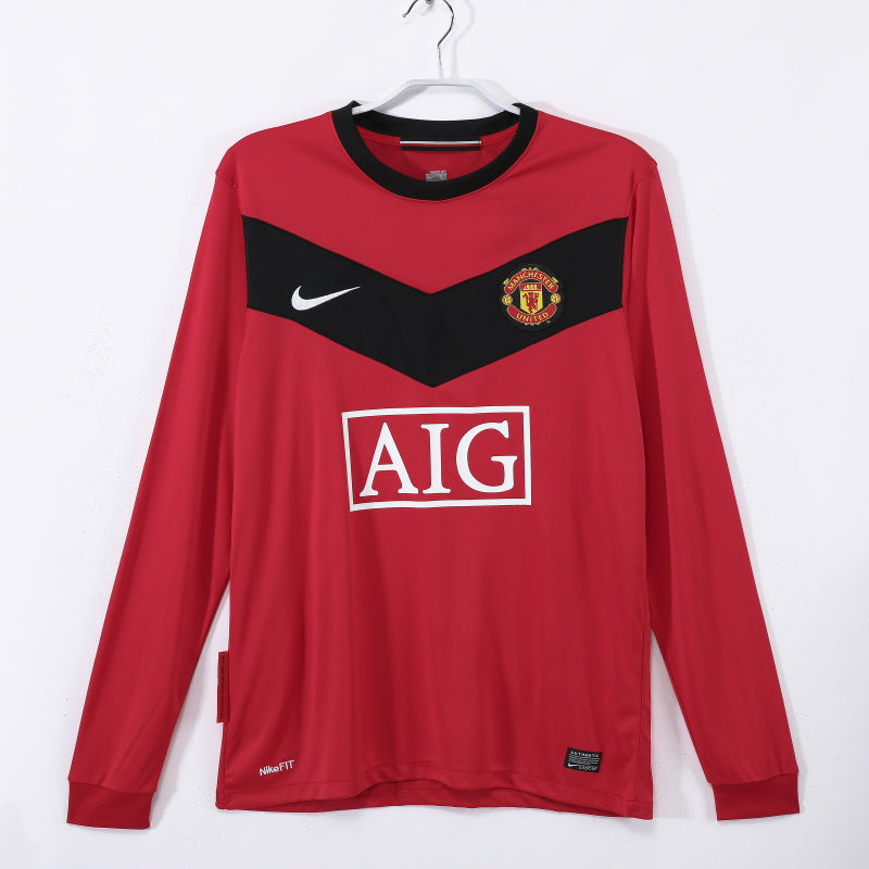 Long Sleeve: Manchester United Home Vintage 3B 2010 Season #9