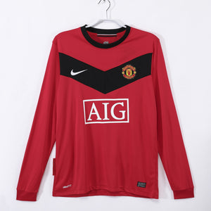 Long Sleeve: Manchester United Home Vintage 3B 2010 Season #9