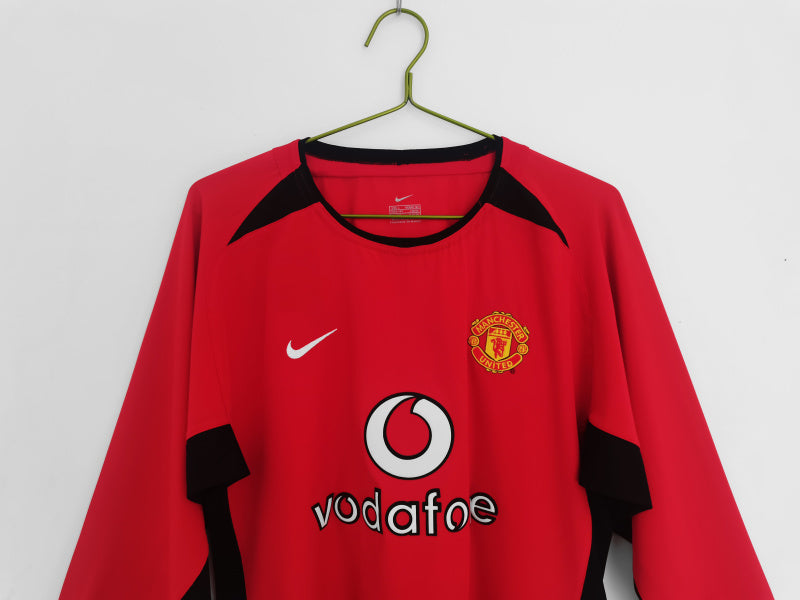 Long Sleeve: 2002/04 Manchester United Home Vintage 3B #6