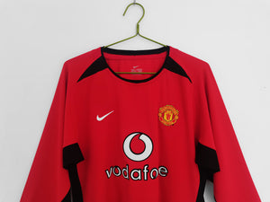 Long Sleeve: 2002/04 Manchester United Home Vintage 3B #6