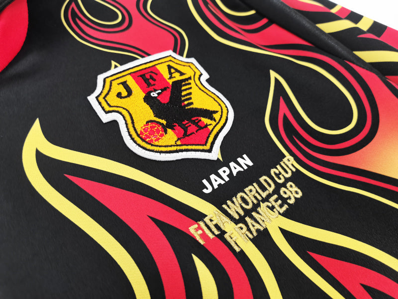 Long Sleeve: Japan Goalie Flame Red Top 5B 1998 Season #6